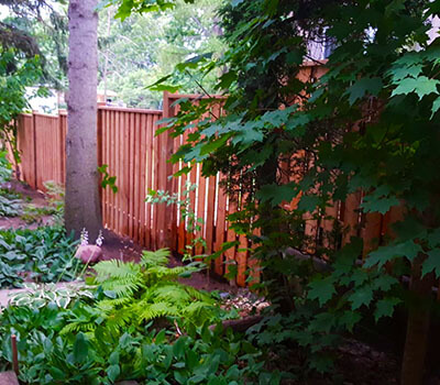 Image of a fence installed for a contractor