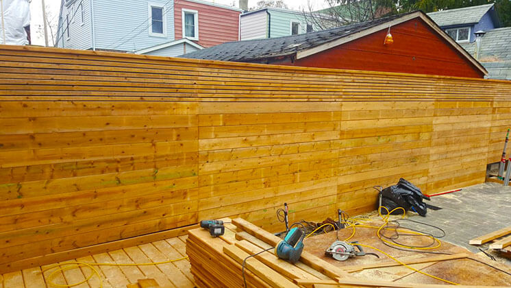 Image of a residential fence project