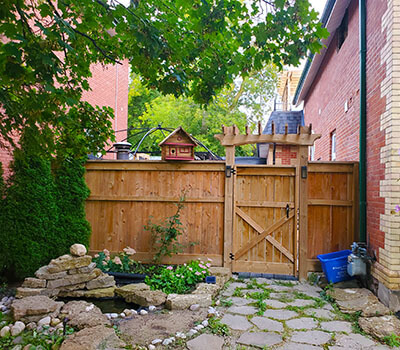 Image of a residential fence installed