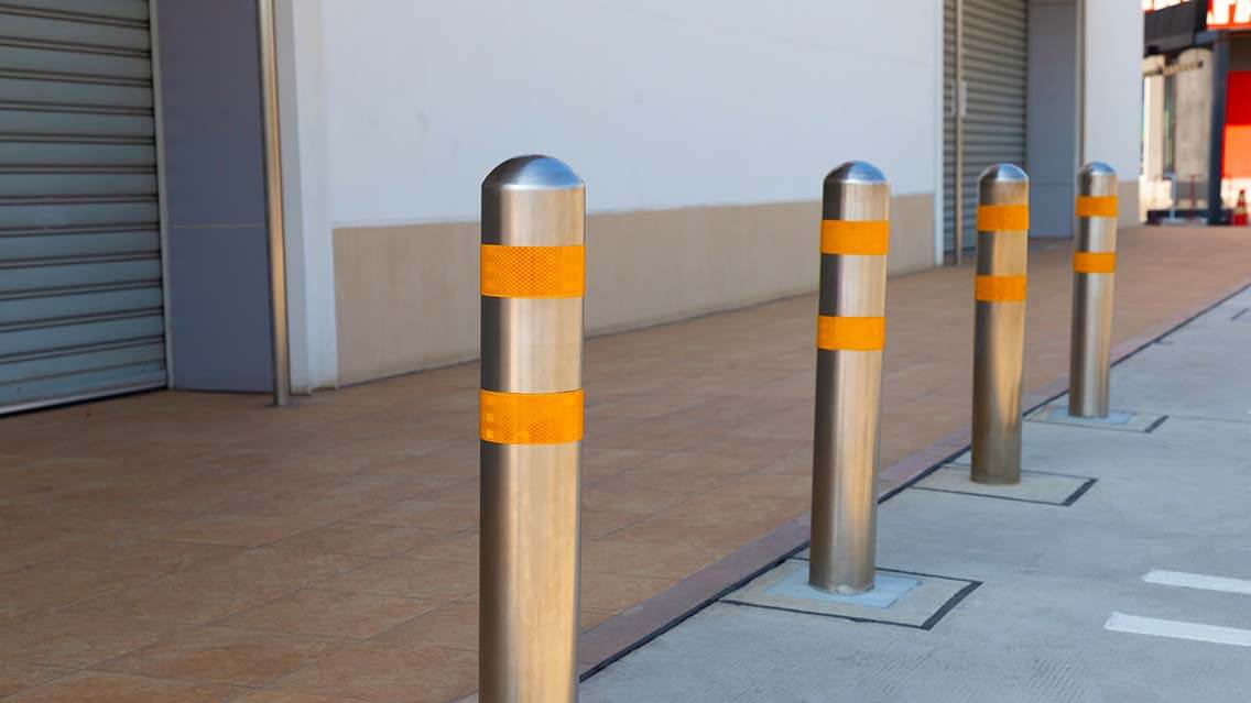 Image showing an example of installed bollards 2